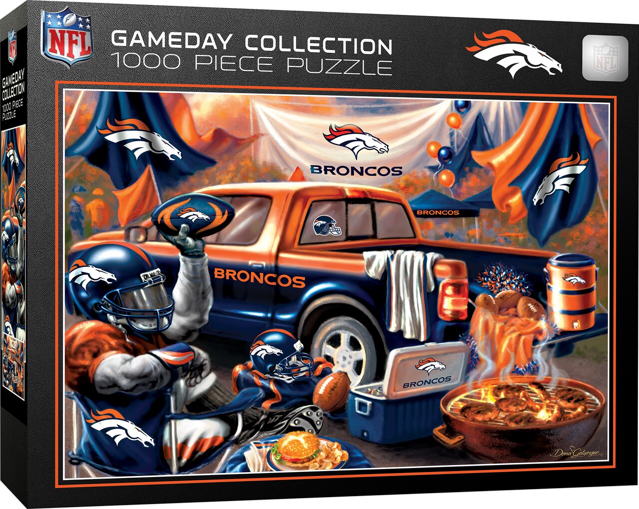 Masterpieces 1000 Piece Jigsaw Puzzle for Adults - NFL Denver Broncos Gameday - 19.25"x26.75"